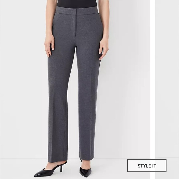 Ann Taylor Factory Pants - Ann Taylor factory the straight curvy fit in grey size 4